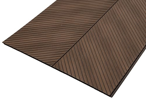 Pannelli decorativi parete effetto Legno Scuro 2650x300 mm – rivestimento murale interno in polistirene impermeabile e isolante