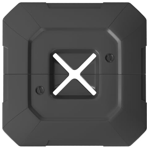 Outsunny Base para Sombrilla de 2 Piezas Rellenable de HDPE 80/105 kg Negro | Soporte para Parasol, Llenado con Agua o Agua y Arena, para Jardín Patio Terraza