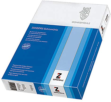 Zanders 12338 kontorspapper i små förpackningar skrivmaskinspapper A4 80 g 100 ark