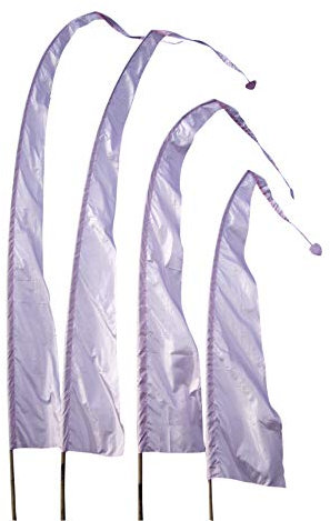 Bali-Fahne, Polyester, hellrosa, 6 Meter
