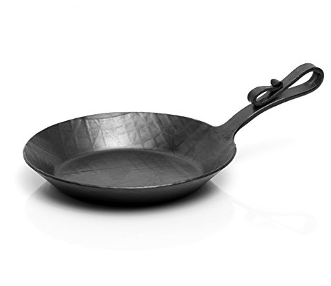 Helmensdorfer Eisenpfanne, 19.5 cm Antihaft, Edelstahlgriff, Schwarz, 19.5 cm Durchmesser, Sautéieren, Braten, Handwäsche