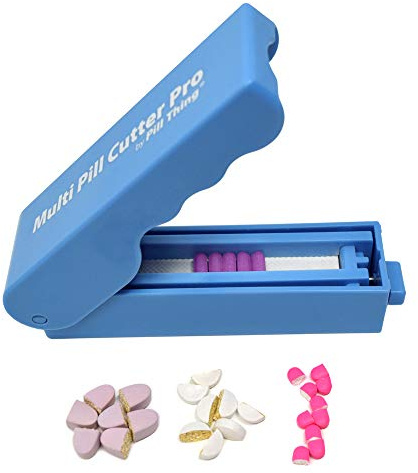 Multi Pill Cutter Pro - Large Pill Splitter Cuts Multiple Pills Easily, Cleanly & Precisely - Unconditionally Guaranteed