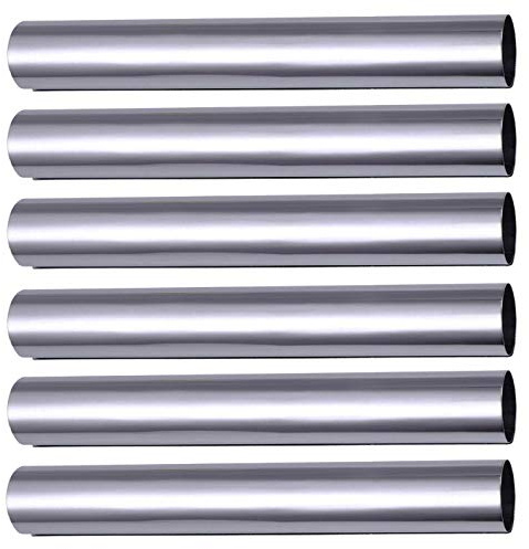 rukauf Schaumrollen-Formen 6er Set aus Edelstahl (12,4 cm x 2cm) Traditionelle Backform