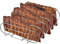 LyximGss Spareribs Halter Grill – Rippchenhalter aus reinem Edelstahl für 5 Rippchen – Aufsatz zur Zubereitung von Spareribs und Braten auf Gas- und Kohlegrill, Spülmaschinengeeignet – 33 x 29 x 8 cm