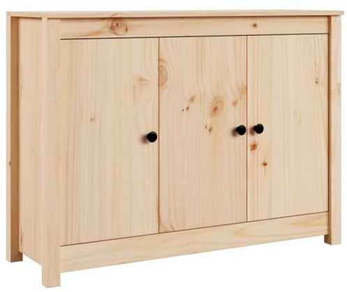 vidaXL Sideboard Kommode Anrichte Schrank Beistellschrank Mehrzweckschrank Standschrank Wohnzimmer Flur 100x35x74cm Massivholz Kiefer