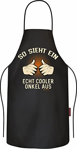 RAHMENLOS Grillschürze Kochschürze Küchenschürze als Geschenk für den besten Onkel