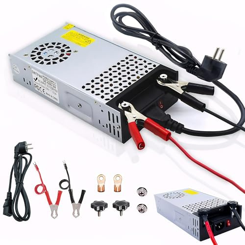Upgraded AC to DC 24V 25A 600W Netzteil Transformator Schalternetzteil 230V AC auf DC Netzteil 24Volt Transformator Industriell für LED Lichtleiste CCTV Kamera Radio SMPS (DC24V-25A-600W)