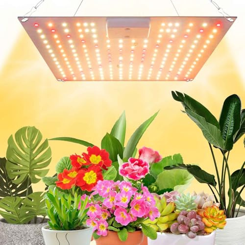 Rosnek LED Grow Lampe, Pflanzenlampe Vollspektrum für Zimmerpflanzen, Sämling, Gemüse, Blüte im Growzelt - 25W