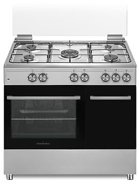Schaub Lorenz Cucina 90x60 Inox PORTAB. Gas VENTIL.+Grill ELET. 5 F. A SLORENZ
