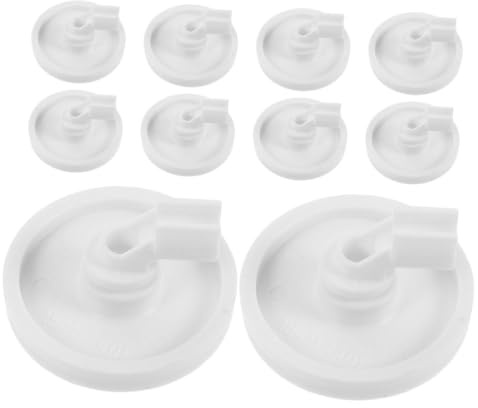 BEBEMOKO 10pcs Plastic Dishwasher Rack Wheels Roller Wheel Dishwasher Mounting Bracket Lower Rack Repair Parts