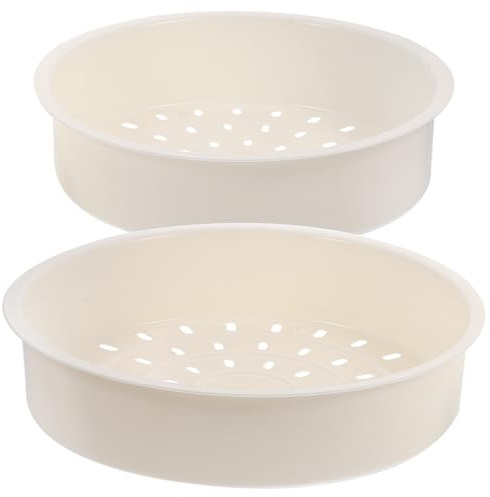 COLLBATH 2pcs 3l 5l Food Steamer Basket Set Multi-funzionale Accessori da Cucina per la Cottura Pentole a Pressione Compatibili per Cottura a Vapore Verdure e Frutti di Mare