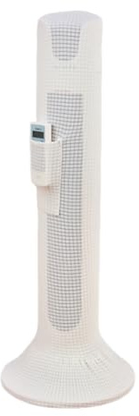 YANGSHINE Housse anti-poussière pour ventilateur de tour pour maison et bureau - Protection complète avec poche - Beige