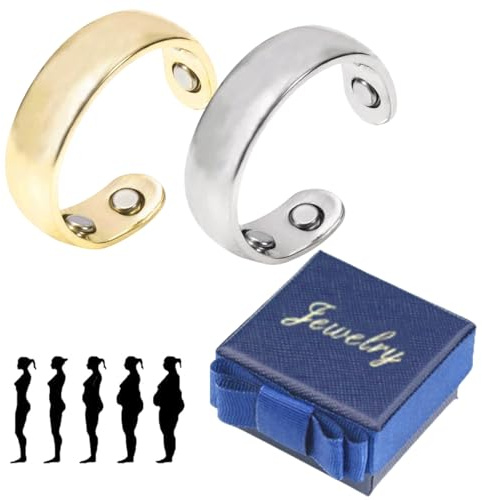 BRTNUP Sömni Ring, Sömni Ring Damen Wechseljahre, MagnetfeldtherapieRing, Gesundheitsring, Magnetring Damen Wechseljahre, Reduziert Stress und Angstgefühle Verbessert Dieschlafqualität