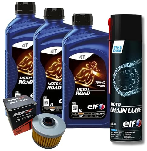 Ölwechselset Wartungsset Adly Hurricane 450 500/3 x Motoröl 10W40 + Ölfilter + Kettenspray