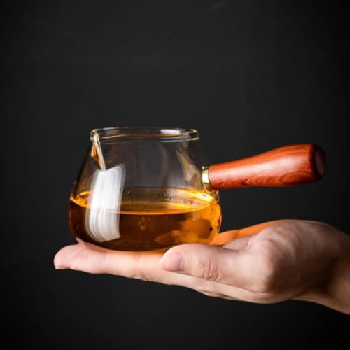 LEEDJUINE Tasse à thé japonaise en verre résistant à la chaleur, 350 ml, distributeur de thé japonais