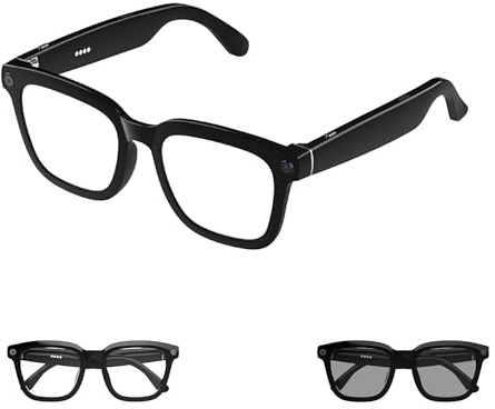 MSCGLYXGS Ai Smart Glasses with Camera and Bluetooth - 4K HD Video Recording, Real-Time Translation, with Color-Changing Lenses for Travel, Sports, Outdoor Use