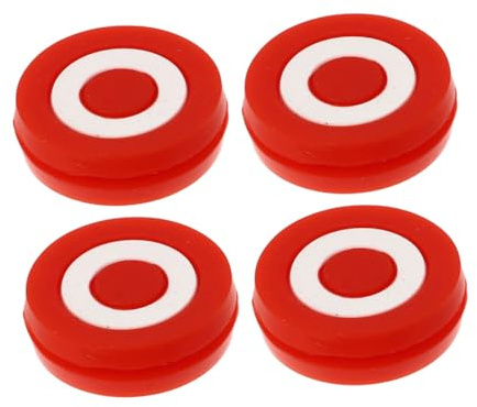 Angoily Smorzatore Antivibrazioni in Silicone per Racchetta da Tennis, Set da 4 Pezzi Rossi, Ammortizzatore per Riduzione Vibrazioni e Prevenzione Gomito del Tennista, Accessorio Sportivo