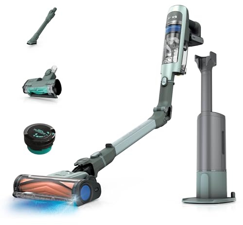 Shark PowerDetect Speed Clean & Empty, Aspirateur sans Fil IA3243FRT, Sauge Givrée