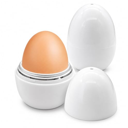 Cuociuova a microonde, set di 2 cuociuova, 1 cuociuova per microonde, colazione rapida per ufficio e casa, utensile da cucina per cucinare rapidamente le uova