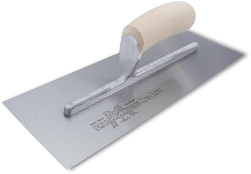 MARSHALLTOWN High Carbon Steel Finishing Trowel, 3 x 14 Inch Concrete, Masonry and Drywall Finishing Tool, Made in the USA, MXS57