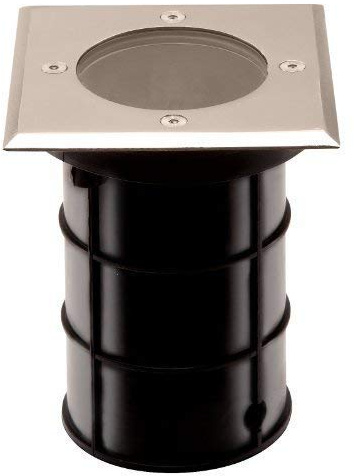 SOTECH LED Bodeneinbaustrahler Edelstahl Gartenstrahler Bodenleuchte | IP67 GU10-230V Eckig Ohne Leuchtmittel