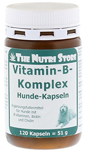 Vitamin B Komplex Hunde Kapseln 120 STK. - Ergänzungsfuttermittel für Hunde mit B-Vitaminen, Biotin und Cholin