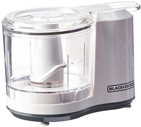BLACK+DECKER HC150W 1.5-Cup Electric Food Chopper, White, 1.5_cup