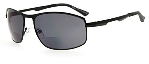 Eyekepper Bifokal Sonnenbrille – Outdoor Lesebrille mit UV400 Schutz (Schwarz, 3.50)