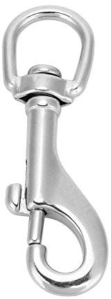 Keenso Crochets Mousquetons Pivotants Acier Inoxydable 316, Durable Pour Chaînes Plongée, Sécurité Améliorée, Applications Industrielles