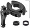 HONZUEN Universal MTB Flaschenhalter Adapter Aluminum, Fahrrad Ersatz Flasche Halterung Wasserflasche Cage Halter Regal Rack Halterung, Seat Post Lenkerhalterung, Schwarz