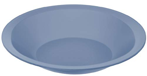 Rotho Caruba tiefer Plastikteller Mehrweg, Kunststoff (PP) BPA-frei, blau, 21,0 x 21,0 x 3,5 cm