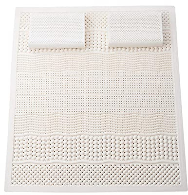 BAABJI 100% Latex Topper 180 x 200 cm - 7-Zone Comfort Mattress Topper Made- Natural Latex Topper,7.5cm,100 * 190cm
