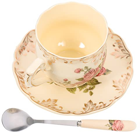 Cabilock 1 Juego Decoración China Café Exprés Hermosa Copa De Festival Vasos De Papel Expreso Vasos De Agua Antiguos Euro Vasos Antiguos Regalos Cerámica Taza Té De La Tarde Oficina