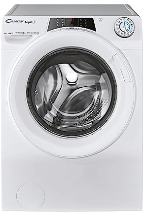 Candy RO 14104DWMT/1-S - Lavatrice 10 Kg, Classe A, 1400 Giri, 65x60x89 cm