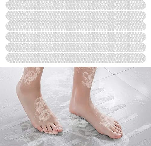36pcs Non Slip Bathtub Stickers - High Adhesive Anti Slip Shower Grips (Clear)
