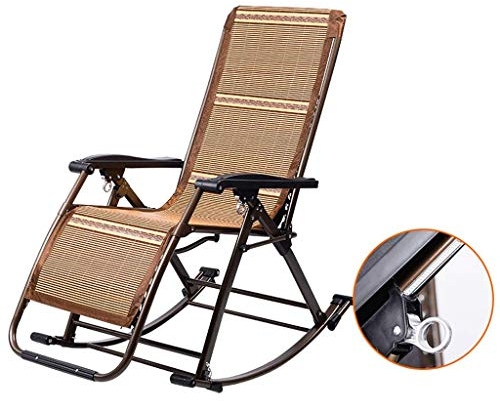 Balkon Büro Relaxsessel Bambusmatte Liegender Gartenstuhl Outdoor Garten |Klappbare Sonnenliege, verstellbare Sonnenliegen, Liegestuhl für Hof, Wohnzimmer, Balkon, Terrasse, Strand Auspicious clouds
