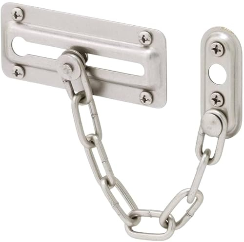 ETomey TüRkette Türkettenschloss, Edelstahl-Sicherheitskettenschutz mit Diebstahlsicherung, Türverschluss, Türschutz, Riegelschloss for Zuhause, Schlafzimmer ohne Bohren