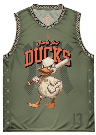 Trouble Ducks Jersey - Trikot, Sport Shirt, Elastisch/Flexibel, Basketball, Baseball