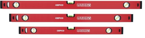 3-tlg SET Wasserwaagen 60 80 100 cm Richtwaage Messwaage Bauwaage Alu 1.2mm