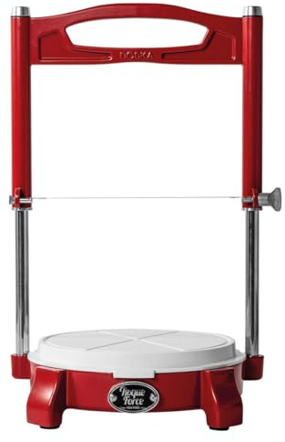 BOSKA Käseschneidemaschine Rockforce Rot – Präzise & Effizient | Perfekt für Weichkäse | Ergonomisc