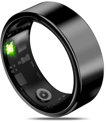 Smart Health Ring for Women Men Fitness Tracker with Heart Rate, Blood Oxygen, Blood Pressure, Sleep Monitor, Step Counting, IP68 Waterproof for iPhone and