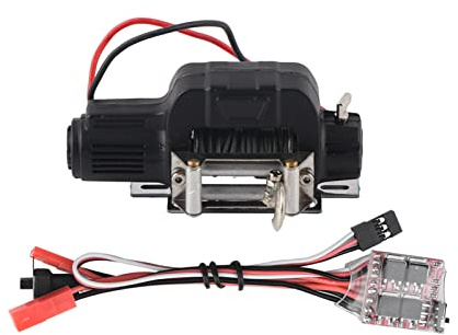 Cabrestante sobre Orugas a Control Remoto 1/10 con de Control, Aspecto Ultra Escala para Coche Todoterreno HSP