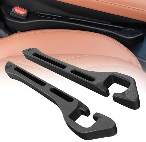COSEN Aufbewahrungsbox für Autositze, 1 Paar Autositz Gap Organizer Storage Box, Car Seat Gap Filler Universal Autositz Lückenfüller Auto Organizer für Kleinigkeiten Handys Car Seat Gap (Schwarz, B)