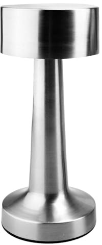 VFM e-Store - Lampe tactile rechargeable 3 modes d'éclairage – Accessoires de camping, voyage vacances pour l'été – 10 cm x 21 cm en acier inoxydable brossé x 1