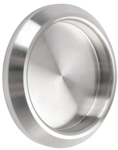 LINTRA Schiebetürgriff, 68 mm, Innentürgriff aus Edelstahl 304, rund, selbstklebend, Set für Schiebetüren, Eisschränke, Schränke