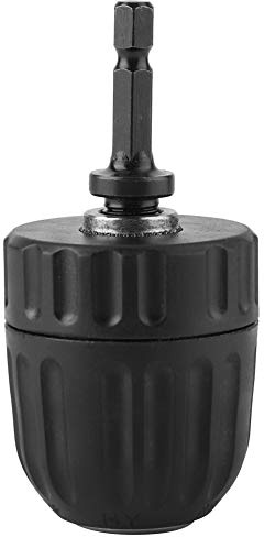 Marhynchus Cuck sin Llave sin Apriete de 0.8-10 Mm con Vástago Redondo de Conversión de Martillo Eléctrico, Chucks de Potencia de Acero para Taladros de Impacto (Taladro de 1.5-10 mm Cuck + tecla +