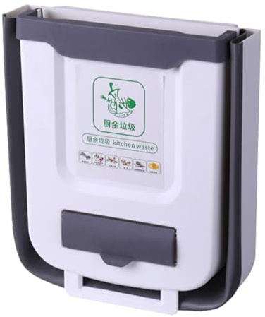 AOOOWER Accesorio Para De Acampada Cubo Basura Plegable Gran Capacidad Fácil Limpiar Para Autocaravanas Hogar Cocina Contenedor Basura Que Ahorra Espacio