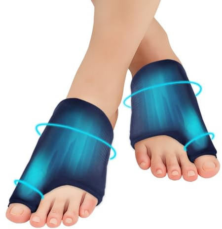1Paar Vorderfuß Zehenkühlpackung,Gel-Kühlpack für Warm- und Kalttherapien, Eisbeutel für den Fuß Kühlpads Unisex für Füße Zehen, Rheuma, Gicht und Fußschmerzen, Plantarfasziitis, Schwellungen（Blau）