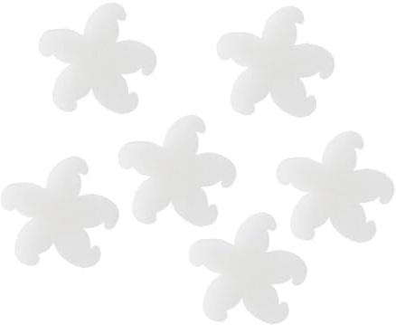 Veemoon Esponja Absorbente de Aceite Material Esponja para Piscina en Forma de Flor Color white, Alta Eficiencia, Paquete de 10 Unidades para Uso en Casa y Bañeras Jets