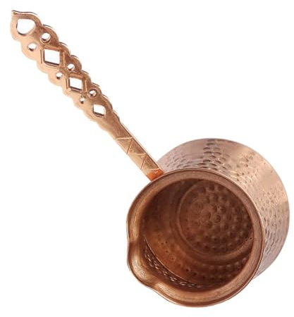 Toyvian Caffettiera Turca Retro in Resistente per Elettrici Contenitore Compatto e Riutilizzabile con Manico Ergonomico per Preparazione Espresso